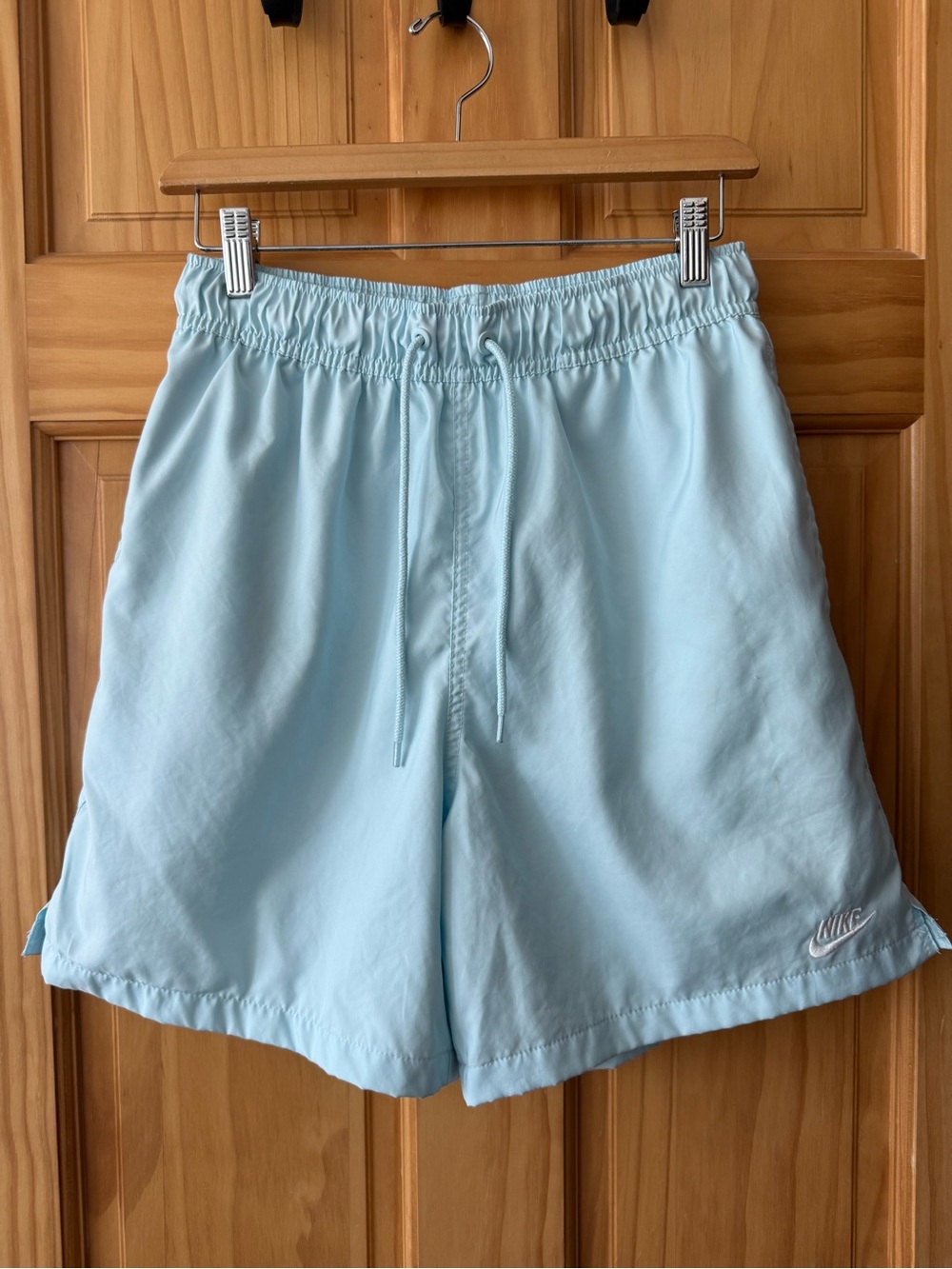 Nike Men's Sky Blue Athletic Drawstring Shorts